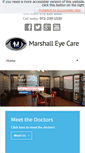 Mobile Screenshot of marshalleyecare.com
